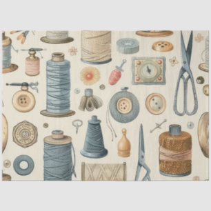 Another Sewing Junk Journal Series Design #5 Tissue Paper
