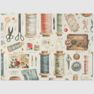 Another Sewing Junk Journal Series Design #6 Tissue Paper
