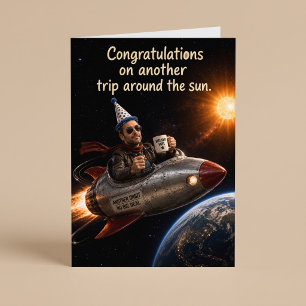 Another Trip Around the Sun Funny Birthday Card