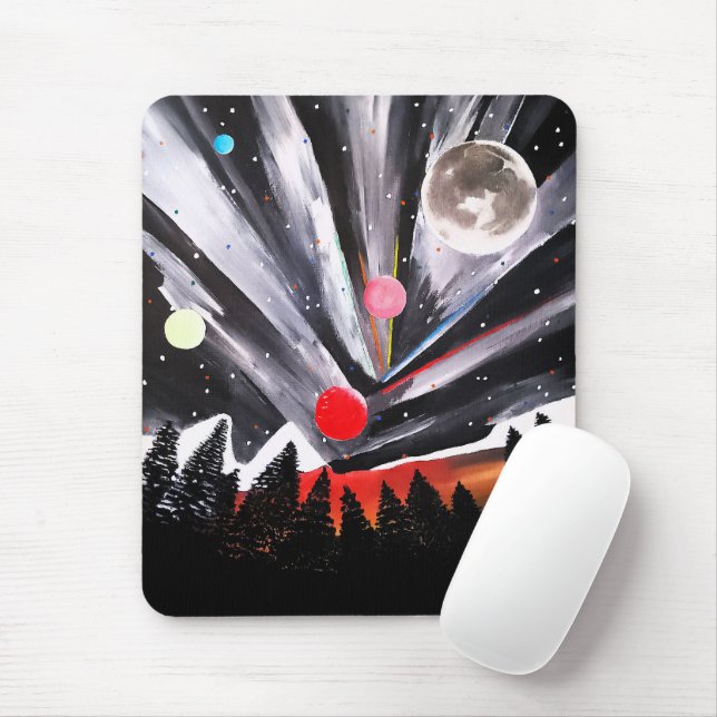 Another World Painting by Alfred Fox Mouse Pad (With Mouse)
