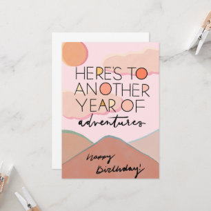 Another year of adventures invitation