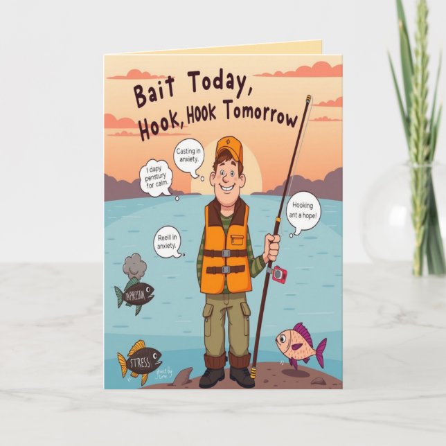 Another Year of Great Catches Birthday Card (Front)