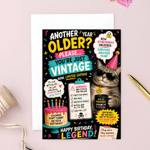 Another Year Older? You’re Just Vintage Now! Card