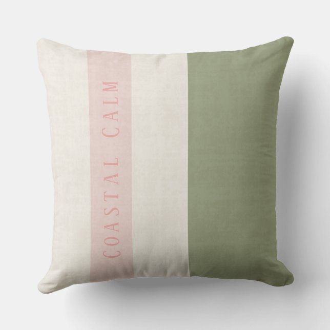 Anouke Coastal Faded Shore Stripes Cushion (Back)