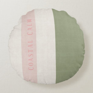Anouke Coastal Faded Shore Stripes Round Cushion