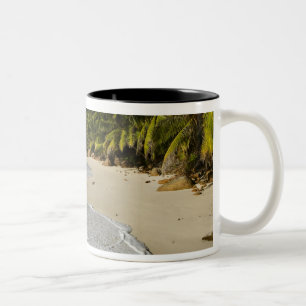 Anse Victorin Beach 2 Two-Tone Coffee Mug