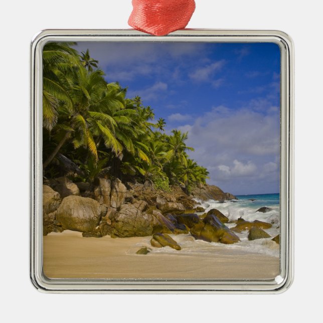 Anse Victorin Beach 4 Metal Tree Decoration (Front)