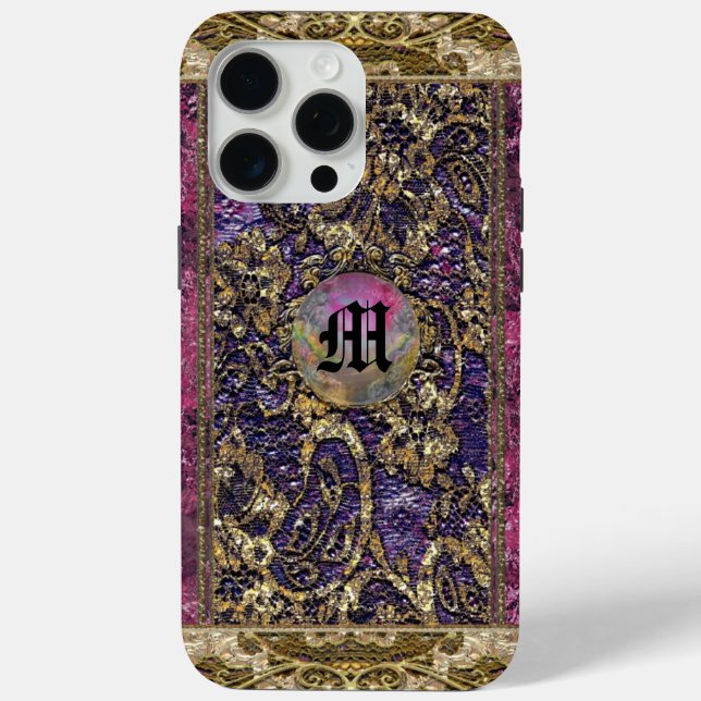 Anselme Kean   Monogram  Case-Mate iPhone Case (Back)