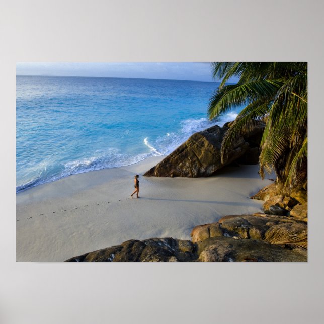 Ansi Victorin Beach, Fregate Island Poster (Front)