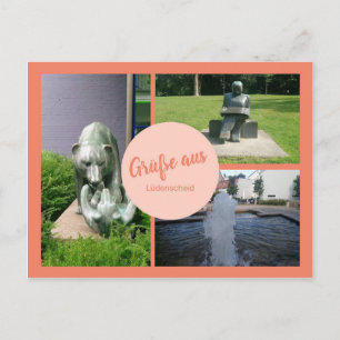Ansichtskarte von Lüdenscheid: Skulpturenauswahl Postcard