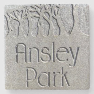 Ansley Park, Atlanta Marble Stone Coaster. Coaster