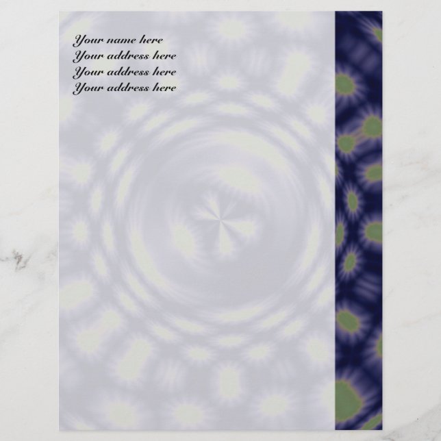 Anstract Art Fantasy Stars Letterhead Template (Front)