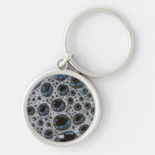 Anstract Bubble Pattern Key Ring