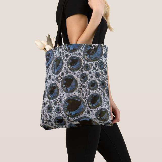 Anstract Bubble Pattern Tote Bag (Close Up)