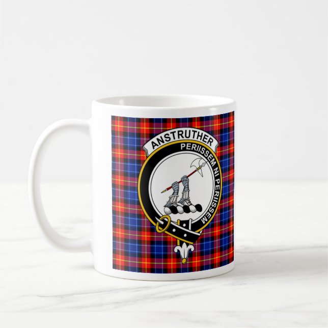 Anstruther Clan Badge Coffee Mug - Size 11oz (Left)