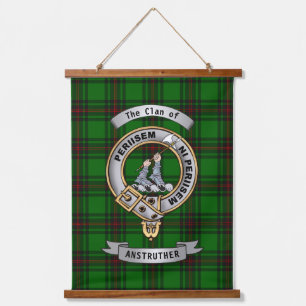 Anstruther Clan Badge & Tartan Hanging Tapestry