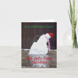 Answer for Post-Christmas Blues  Holiday Card