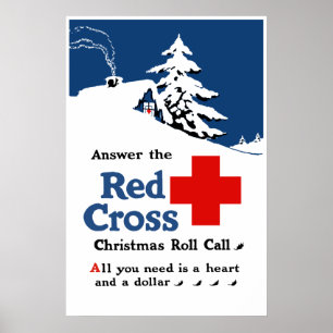 Answer The Red Cross Christmas Roll Call Poster
