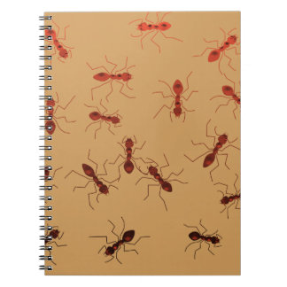 Ant antics. spiral notebook