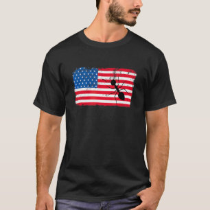 Ant Aunt Us Flag 4th Of July America Patriotic T-Shirt