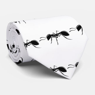 Ant drawing insect tie