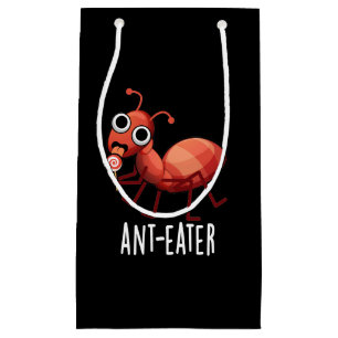 Ant-eater Funny Ant Pun Dark BG Small Gift Bag