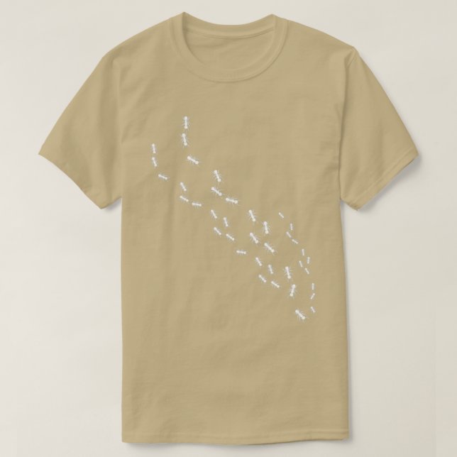 Ant keeper Line Of Ants T-Shirt (Design Front)