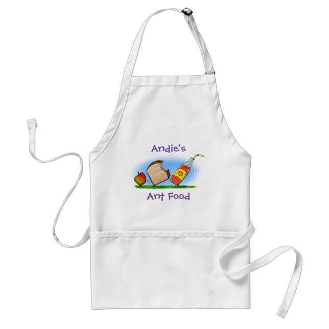 Ant picinic humour cartoon illustration standard apron (Front)