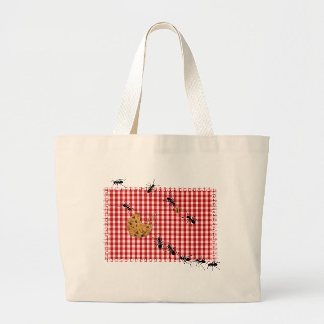 Ant Picnic Large Tote Bag (Front)
