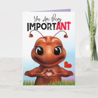 Ant Pun Sign Language Birthday Card