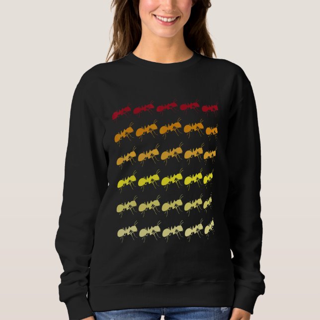 Ant Retro Animal Pattern Sweatshirt (Front)