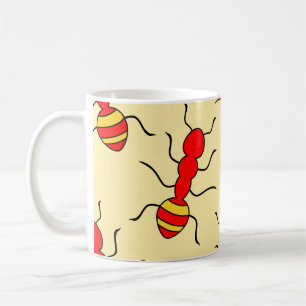 Ant seamless pattern vintageant, abstract, animal, coffee mug