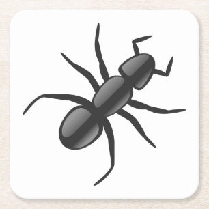Ant Square Paper Coaster