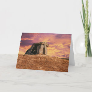 Anta do Tapadao Dolmen. Neolithic ruins in Crato  Thank You Card