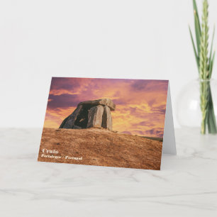 Anta do Tapadao Dolmen. Neolithic ruins in Crato  Thank You Card