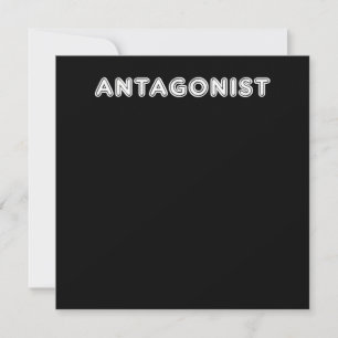 Antagonist Men Women Villain Movie Acter Acting. Thank You Card