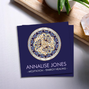 Antahkarana in Flower of Life Square Business Card