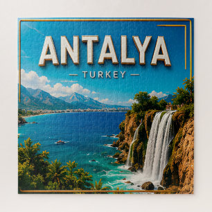 Antalya Turkey Mediterranean Coast Historic Travel Jigsaw Puzzle