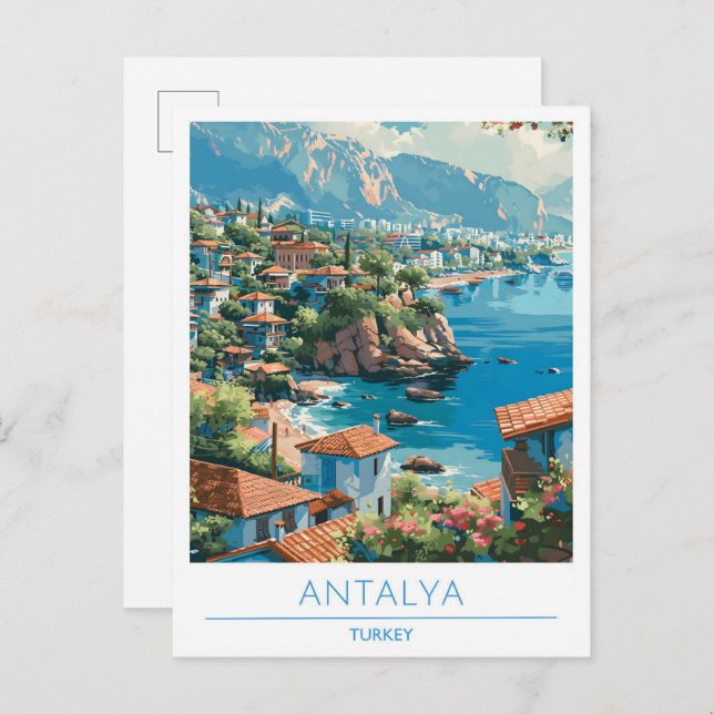 Antalya Turkey Travel  Postcard (Front/Back)