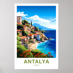 Antalya Turkey Travel Print