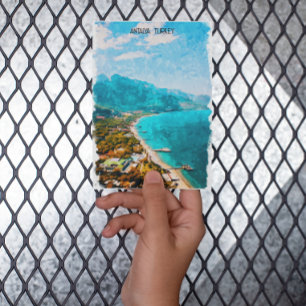 Antalya Turkey Watercolor Illustration Postcard
