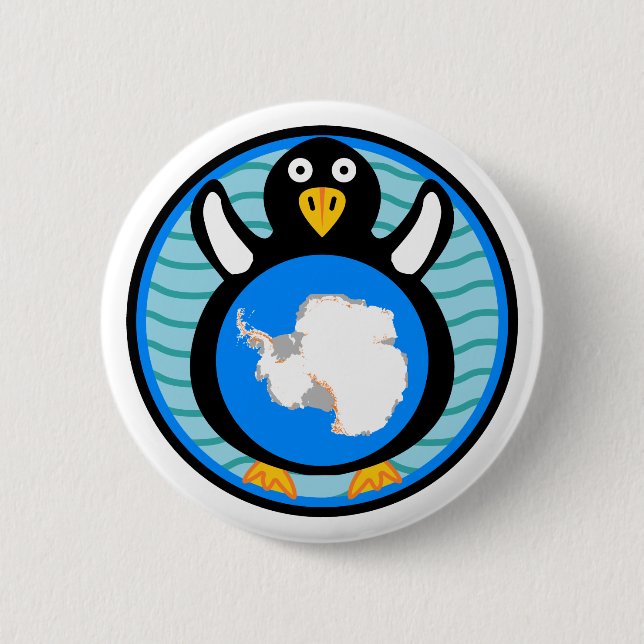 Antarctic Avian 6 Cm Round Badge (Front)