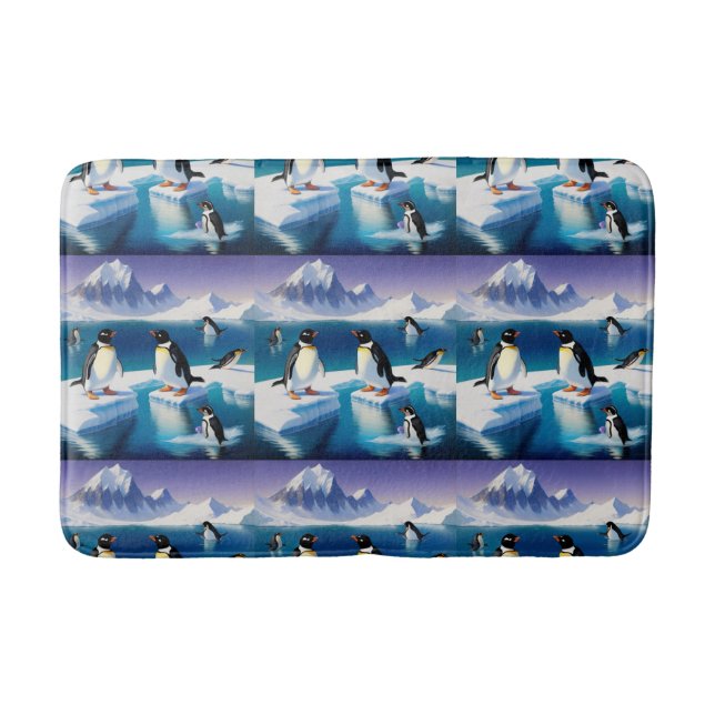 Antarctic penguin bathmat (Front)