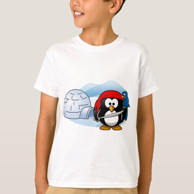 Antarctic Pitate Penguin T-Shirt (Front)