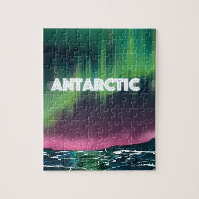 Antarctic Travel Poster Jigsaw Puzzle (Vertical)