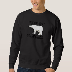 Antarctic Wildlife Cute Polar Bears Wilderness Pre Sweatshirt