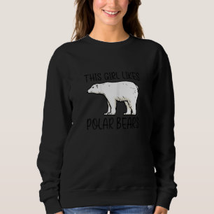 Antarctic Wildlife Cute Polar Bears Wilderness Sweatshirt