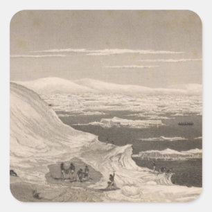 Antarctica 2 square sticker