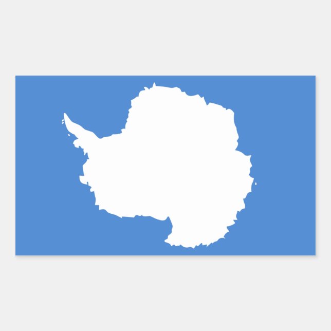 Antarctica/Antarctic Flag Rectangular Sticker (Front)
