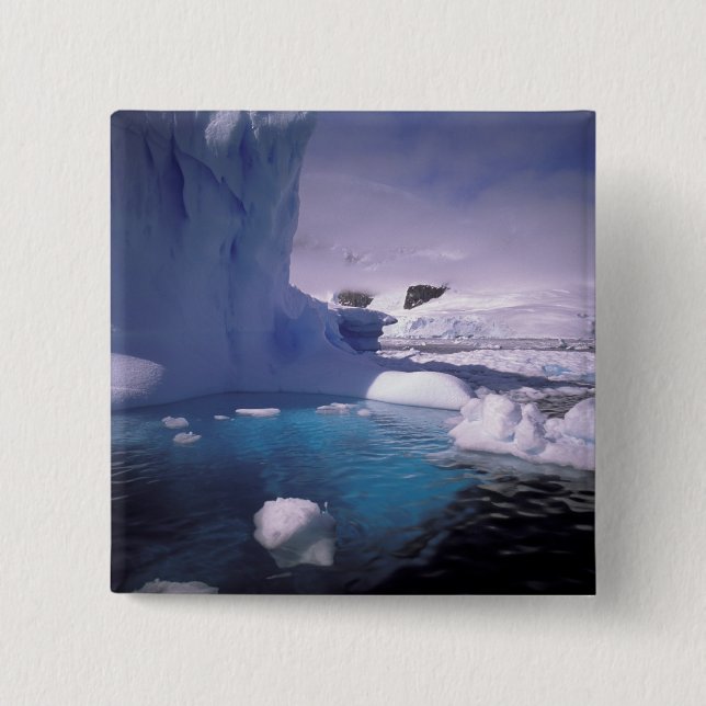 Antarctica. Antarctic icescapes 2 15 Cm Square Badge (Front)
